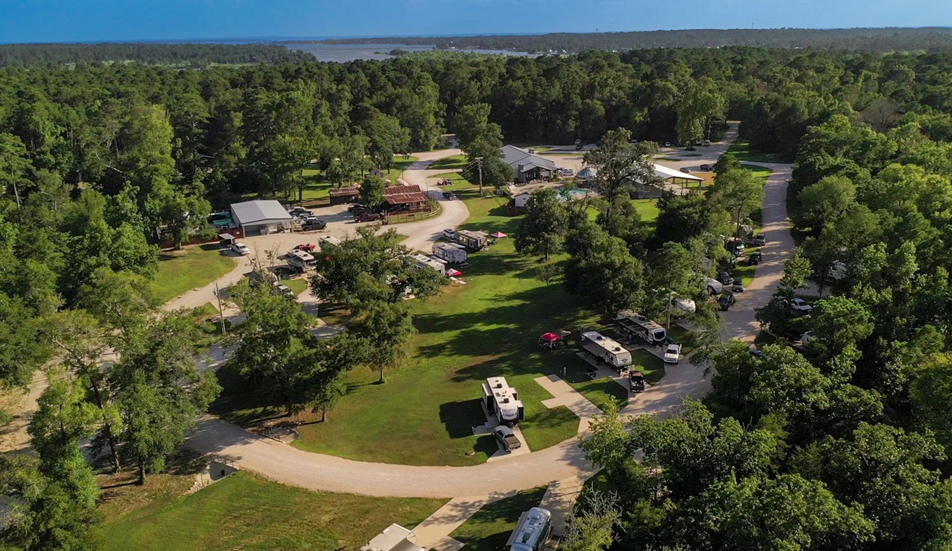 drone video of two creeks crossing resort