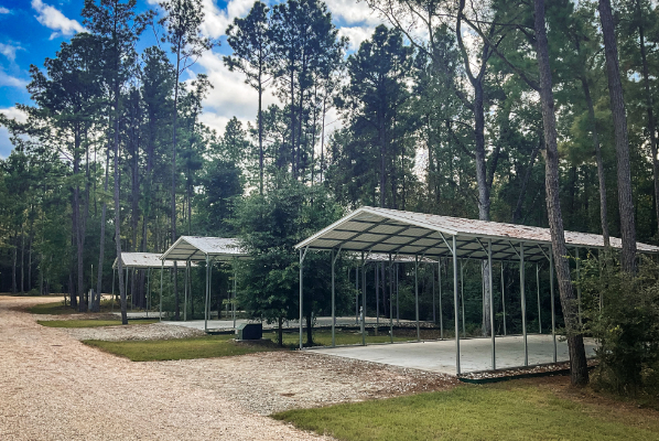 empty covered site