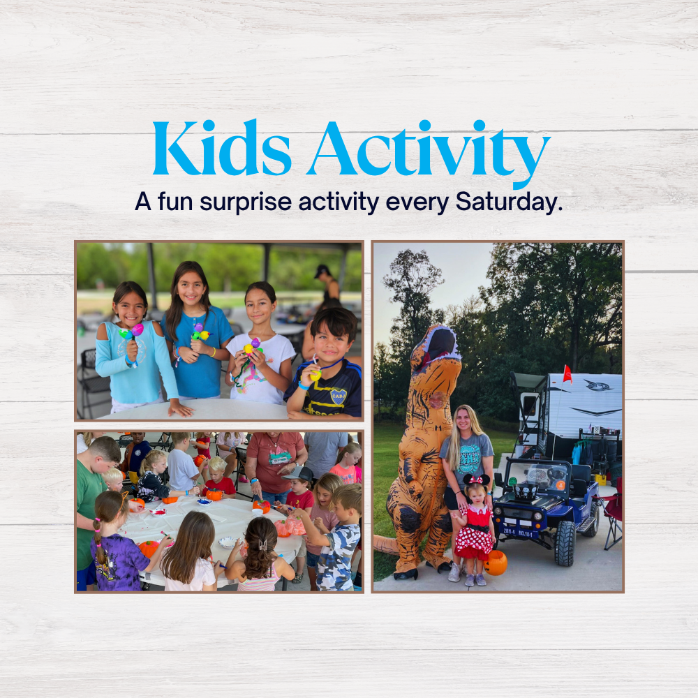 Kids enjoying surprise activities and crafts on a sunny Saturday. Fun and creativity for children every weekend.