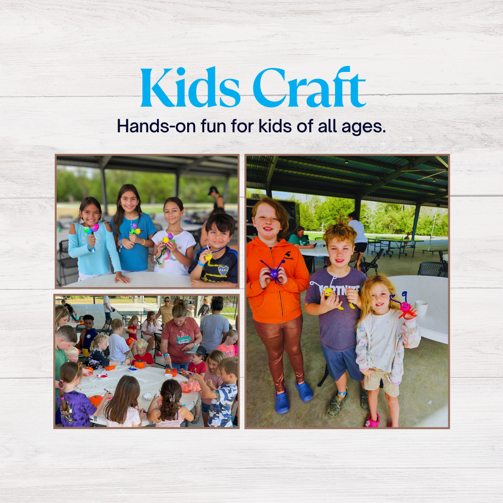 Children enjoying outdoor craft activities, showcasing colorful creations and smiling faces. Fun for kids of all ages.