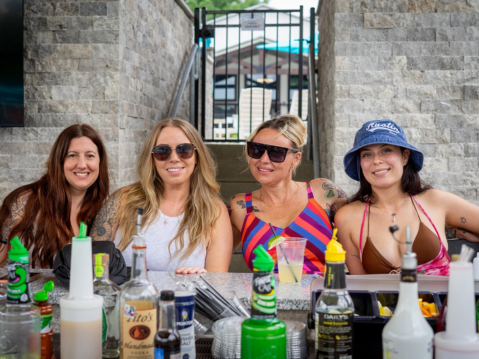 Soggy dollar swim up bar at blue bayou bend | two creeks crossing resort soggy dollar swim up bar at blue bayou bend