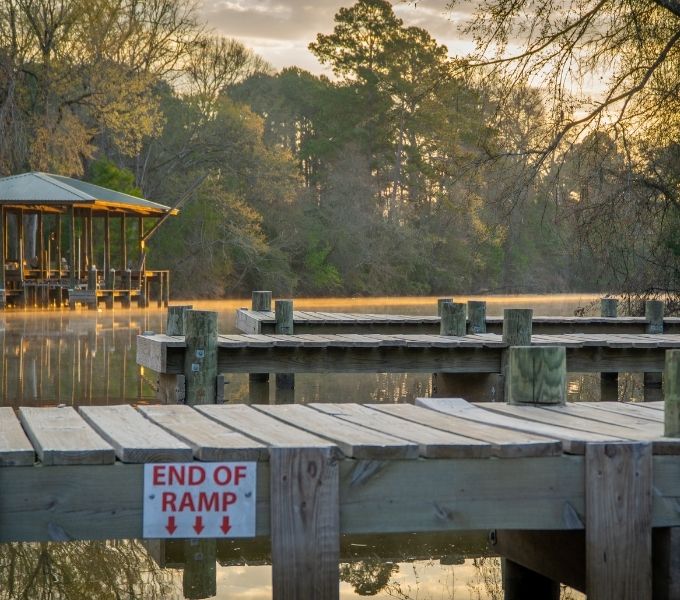 two creeks private boat ramp