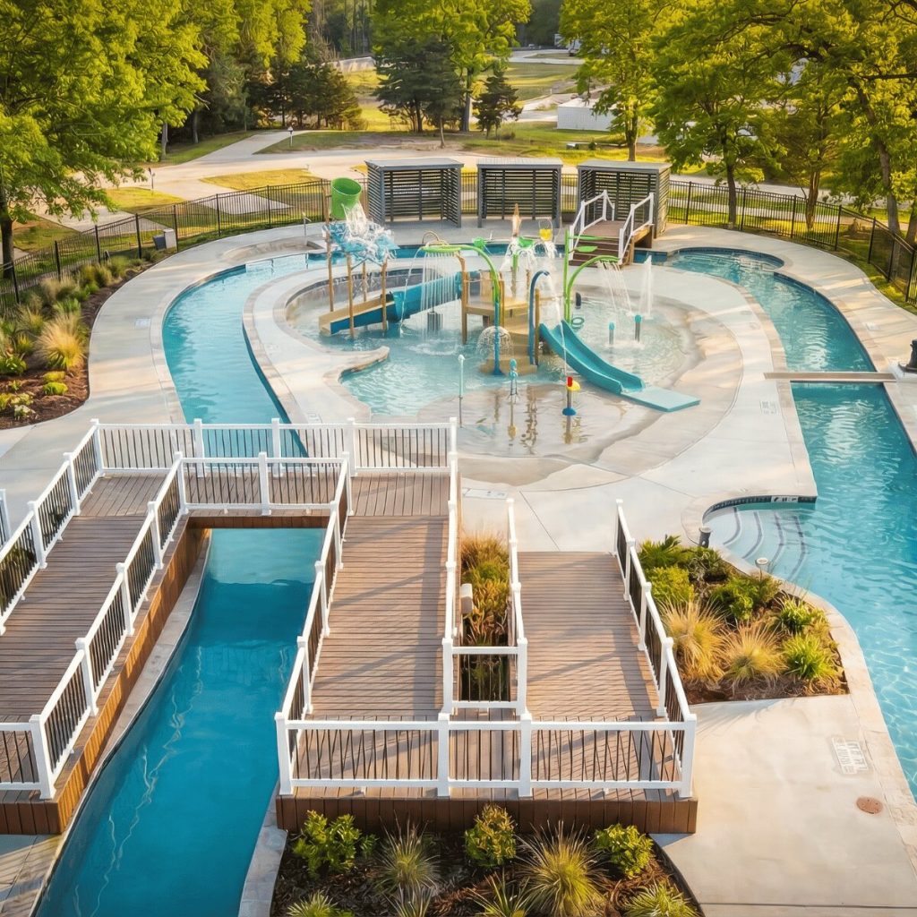06 blue bayou bend family splash pad