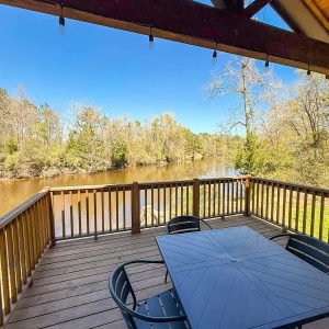 cabin deck with water view